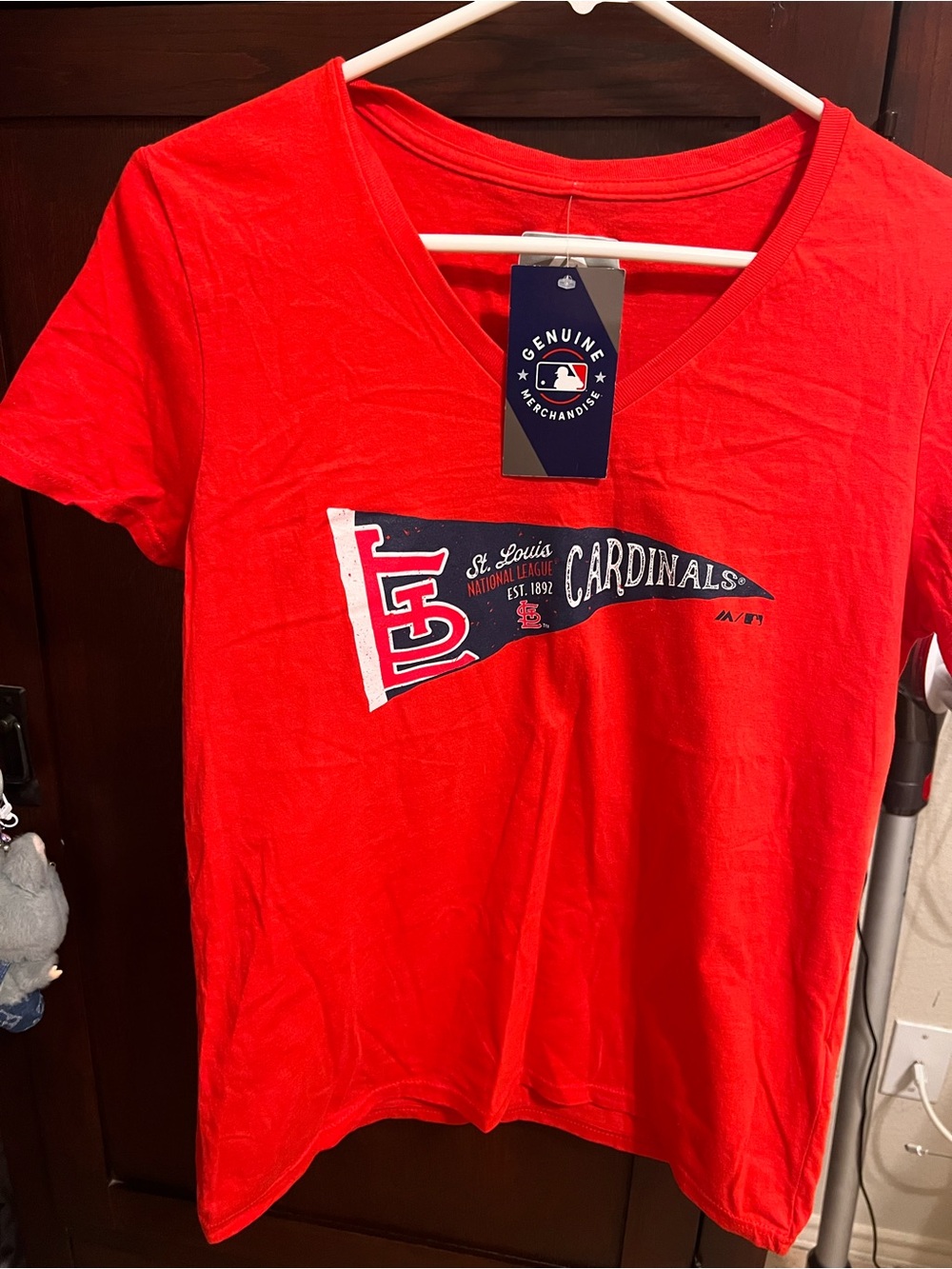 Women’s Red V-Neck cardinals TShirt